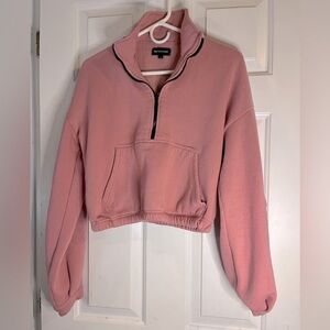 Pretty little thing crop sweat shirt